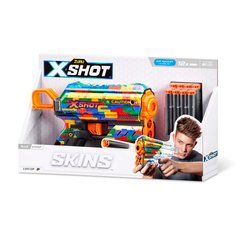 Быстрострельный бластер X-SHOT Skins Flux Striper 36516K
