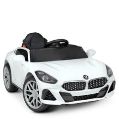 Дитячий електромобіль BMW, білий (4613EBLR-1)