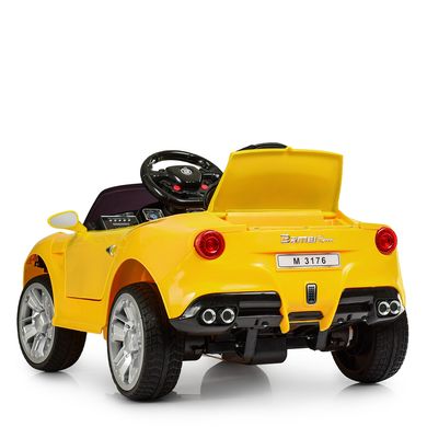Дитячий електромобіль Ferrari F12 Berlinetta, жовтий (3176EBLR-6)