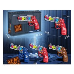 Дитячий іграшковий пістолет SR868-30 рухомі шестерні, світло, звук, 3 кольори