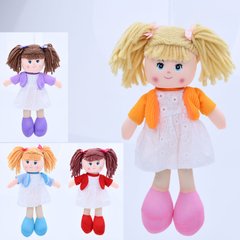 Кукла 1-27-35 м'яконабивна, 33см, петелька, мікс кольорів, у пакеті