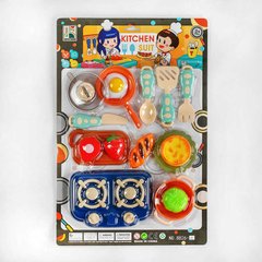 Дитячий іграшковий набір посудука 8826-1 A 15 елементів, побутова техніка, продукти