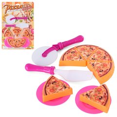Дитячі іграшкові продукти 3018-3 Піца, ніж, лопатка, тарілки, на аркуші