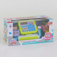 Дитячий іграшковий касовий апарат 5963 В світлові та звукові ефекти, сканер, кошик з продуктами, в коробці