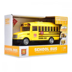 Автобус WY940A інерц., шкільний, 20см, 1:16, звук, світло, бат табл