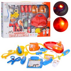 Дитячий ігровий набір лікаря 8803-4 мед.інструменти, стетоскоп, звук, світло, окуляри