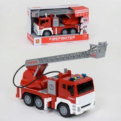Пожежна машина з водяною помпою WY 851 А бризкає водою, світло, звук, в коробці