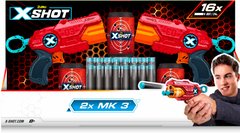 X-Shot Red Набор быстрострельных бластеров EXCEL MK 3 Double 36432R