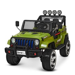Дитячий електромобіль Джип Jeep Wrangler, хакі (3237EBLR-10)