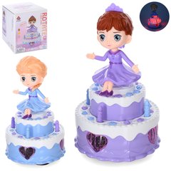 Лялька 5288-5-6 FR, на торті, 21см, розібраний, їздить, муз, 3D світло, 2 види, на бат-ці