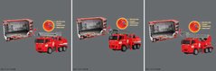 Пожежна машина 6908-10-11 23см, інерційна, звук, світло, рухливі деталі, 3 види, на бат-ці табл