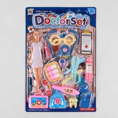 Дитячий ігровий набір лікаря 666-49 з лялькою