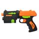 Дитячий іграшковий пістолет H1100B-3-4-5 20см, м&#39;які кулі-присоски 6шт, 3віда