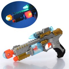 Дитячий іграшковий пістолет C998A 28 см, вибро, звук, лазер, свет