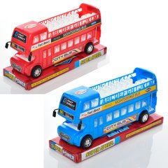 Автобус 018-56 Інер-й, 28см, двоповерховий, мікс кольорів, в слюди