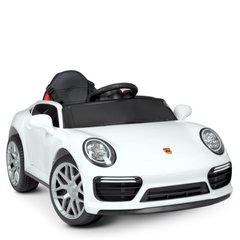 Дитячий електромобіль Porsche, білий (4611EBLR-1)