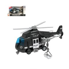 Вертолет WY750C інерц, 1:16, 28см, військовий, звук, світло, рухливі деталі, гумові колеса, на бат табл