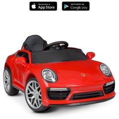 Дитячий електромобіль Porsche, червоний (4611EBLR-3)
