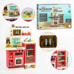 Детская игрушечная кухня TK 22155 "TK Group", 80х28х103 см, кулер та кран з водою, підсвічування, парогенератор, звуки, кухонне приладдя, продукти, в коробці