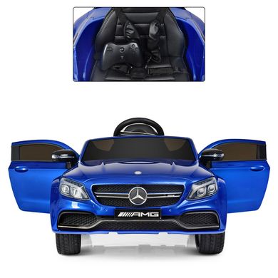 Дитячий електромобіль Mercedes, синій (4010EBLRS-4)