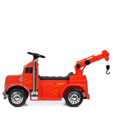 Дитячий електромобіль Вантажівка, червоний (ZPV118BR-3), Червоний, Звичайне, Задній привід
