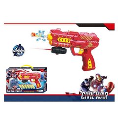 Детский игрушечный пистолет 237 A 6 м`яких патронів, орбізи, лазерний приціл, в коробці