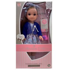 Кукла 9532 35см, сумочка, расческа, муз, звук англ, бат-табл
