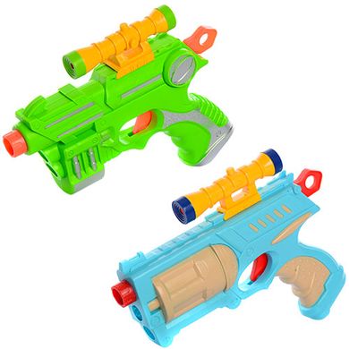 Дитячий іграшковий пістолет 2016-1F-2F-3F 19, 5см, кулі-присоски6шт, 3відаке