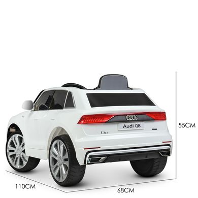 Дитячий електромобіль Джип Bambi JJ 2066 EBLR-1 Audi Q8, білий