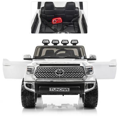 Детский электромобиль Джип Bambi JJ 2266A EBLR-1 Toyota Tundra, двухместный, белый