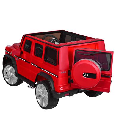 Дитячий електромобіль Джип Гелендваген Mercedes, матовий червоний (3567EBLRM-3)