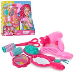 Детский игрушечный набор парикмахера HC300B фен, расчески, зеркало, ножницы, бигуди