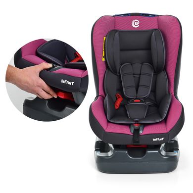 Автокрісло El Camino ME 1010 INFANT Pink Shadow, cеро-рожевий, група 0 + 1