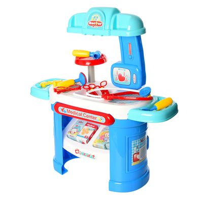Детский игровой набор доктора 008-913 столик, медицинские инструменты, очки
