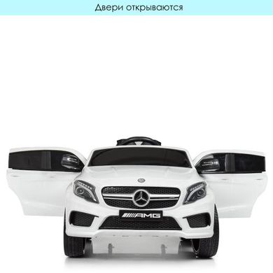 Дитячий електромобіль Mercedes, білий (4124EBLR-1)