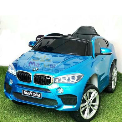 Дитячий електромобіль Джип BMW X6M, синій (JJ2199EBLRS-4)