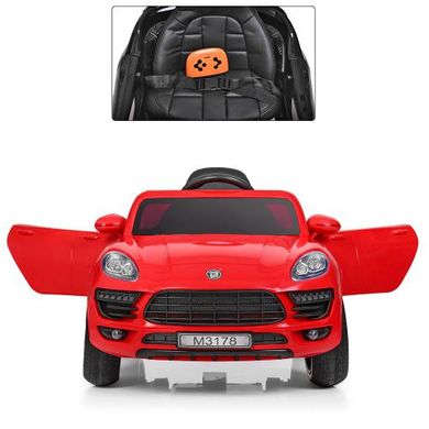 Детский электромобиль Porsche Macan, красный (3178EBLR-3)