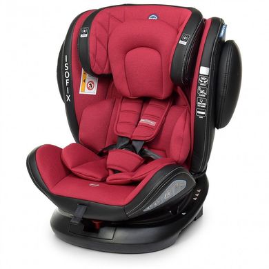 Автокрісло El Camino ME 1045 EVOLUTION ISOFIX Royal Red, червоний, група 0+/1+2+3