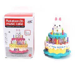 Детские игрушечные продукти 654B торт, 18см, музыка, свет, їздить, на батарейках, 2 цвета