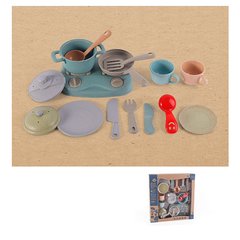 Дитячий іграшковий набір посуду HG-554 плитка, каструля, сковорідка, чашки, кухонний набір