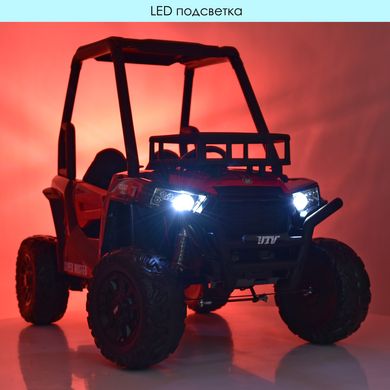 Дитячий електромобіль Джип Bambi JS 360 EBLR-5 (24V) Баггі, двомісний, зелений