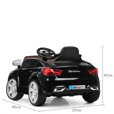 Детский электромобиль BMW, черный (3271EBLR-2), Черный, Обычное, Задний привод