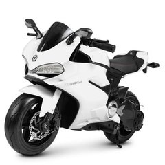 Дитячий мотоцикл Ducati, білий (4262EL-1), Білий, Звичайне, Задній привід