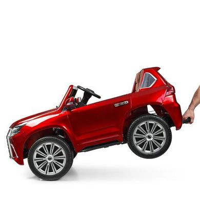 Дитячий електромобіль Джип Lexus LX 570 (MP4), червоний (3906EBLRS-3)
