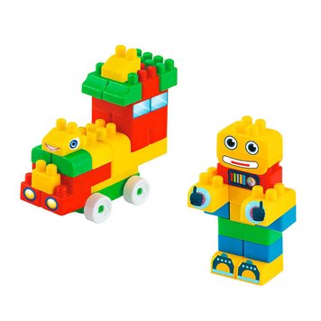 Конструктор "Mini Blocks №1" 50 деталей 116/1 "Bamsic", наліпки