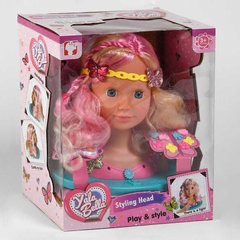 Лялька-Голова для зачісок YL 888 E Манекен для зачісок та макіяжу, світловий ефект, з аксесуарами, в коробці
