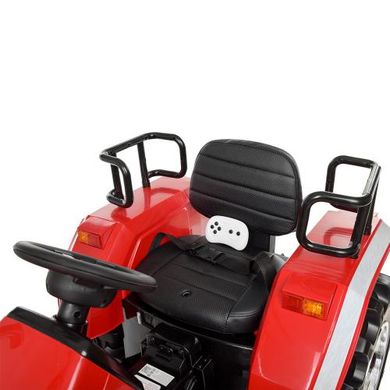 Детский электромобиль Трактор, красный (4187LR-3)