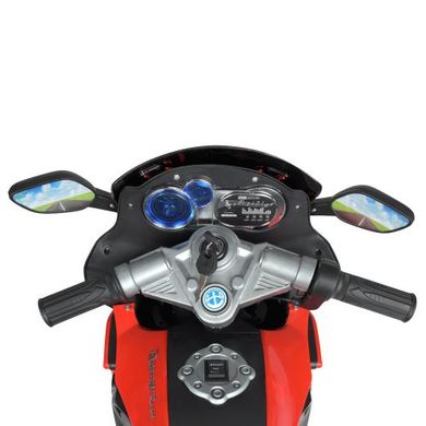 Детский мотоцикл BMW, черно-красный (3681AL-3)