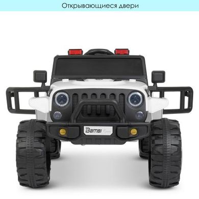Детский электромобиль Джип Jeep Wrangler, белый (4282EBLR-1)