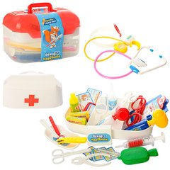 Детский игровой набор доктора M 0460 UR, 34 предмета, в чемодане